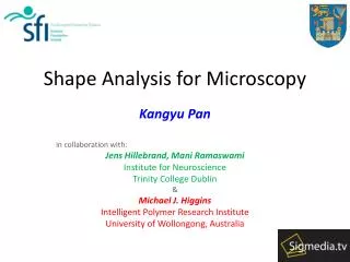 Shape Analysis for Microscopy