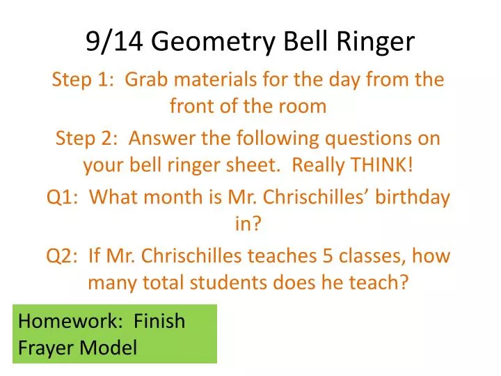 9 14 geometry bell ringer