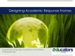 Designing Academic Response Frames - slide 1