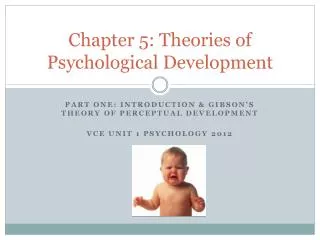 Chapter 5: Theories of Psychological Development