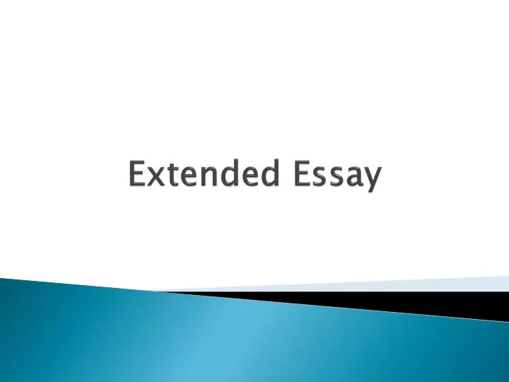 extended essay