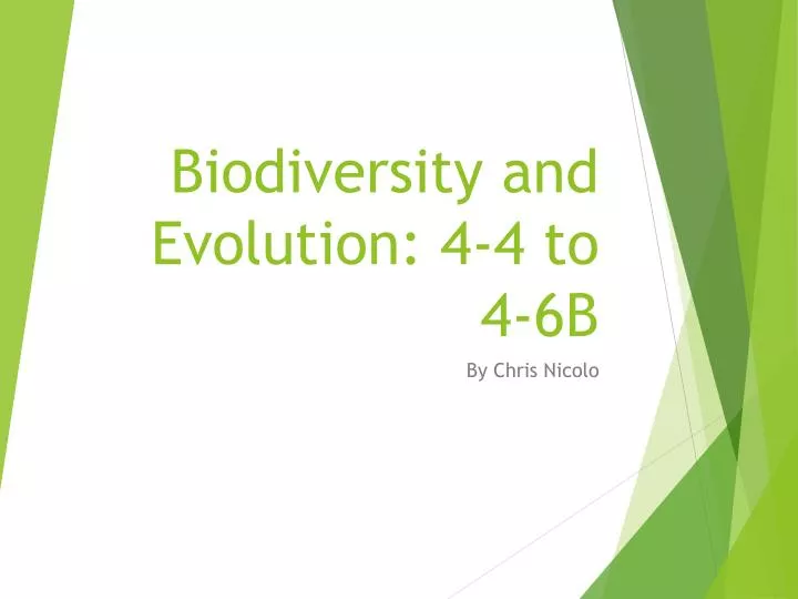 biodiversity and evolution 4 4 to 4 6b