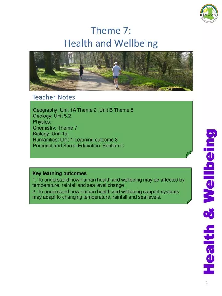 theme 7 health and wellbeing