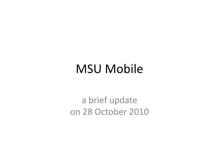 msu mobile