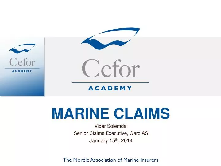 marine claims