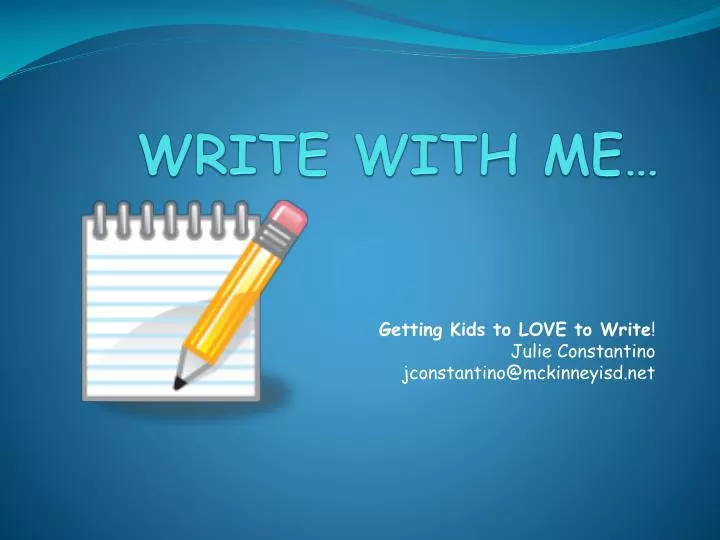 write with me