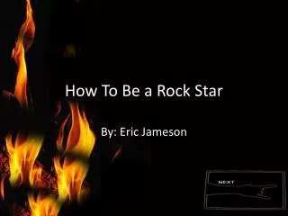 How To Be a Rock Star