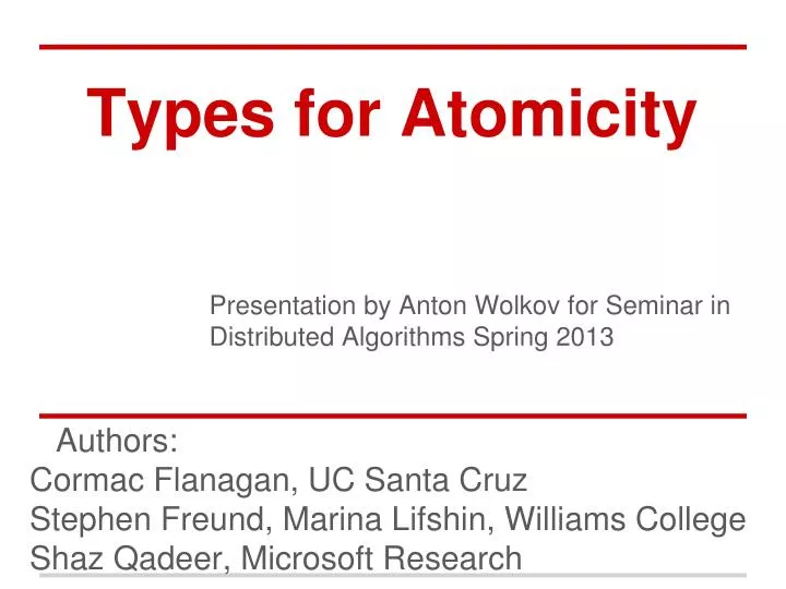 types for atomicity