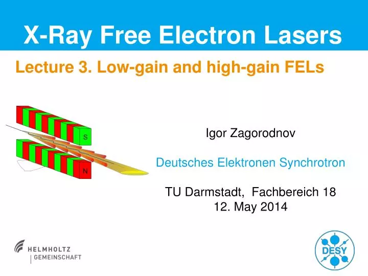 x ray free electron lasers