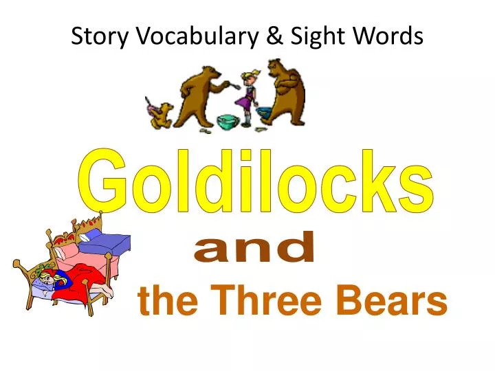story vocabulary sight words