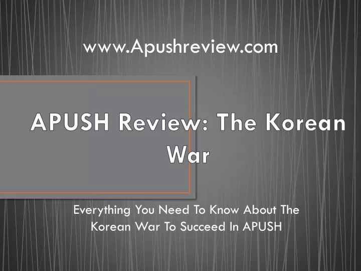 apush review the korean war
