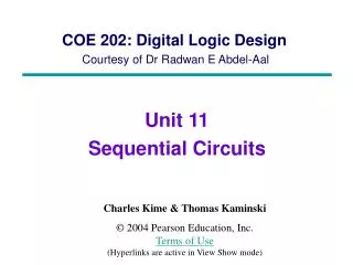 COE 202: Digital Logic Design Courtesy of Dr Radwan E Abdel-Aal