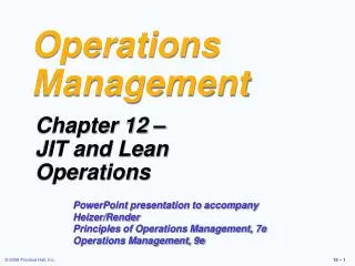 Operations Management