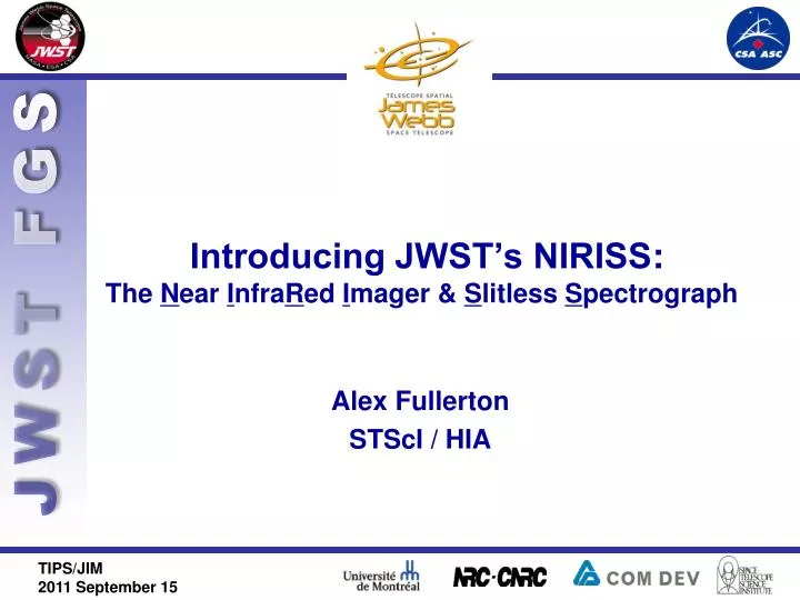 introducing jwst s niriss the n ear i nfra r ed i mager s litless s pectrograph
