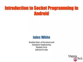 Introduction to Socket Programming in Android