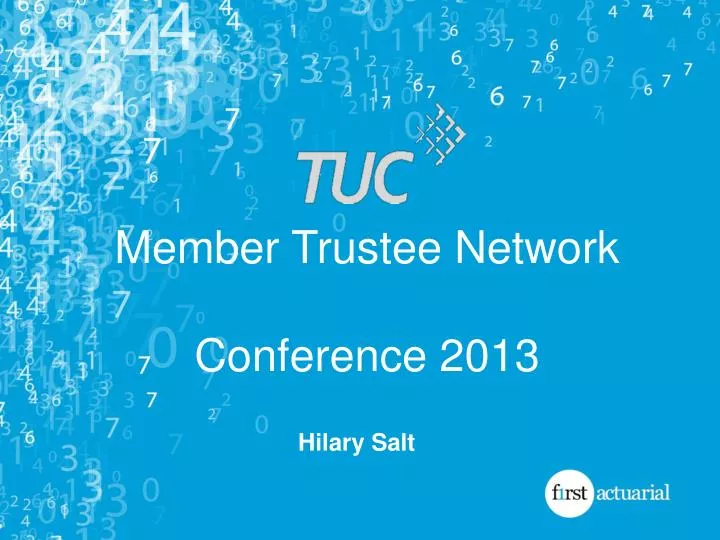member trustee network conference 2013