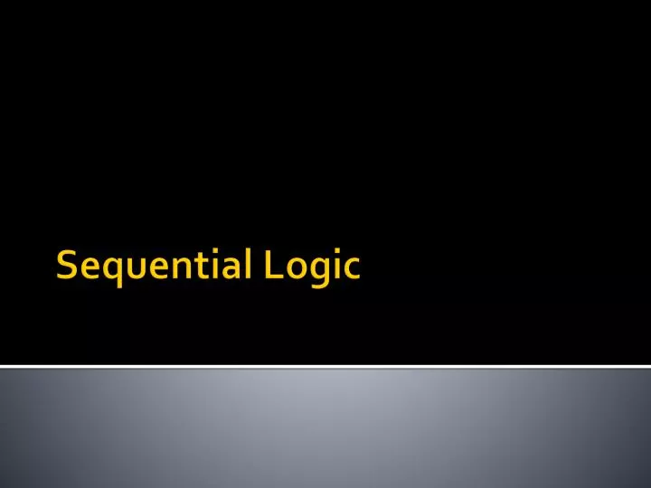 sequential logic