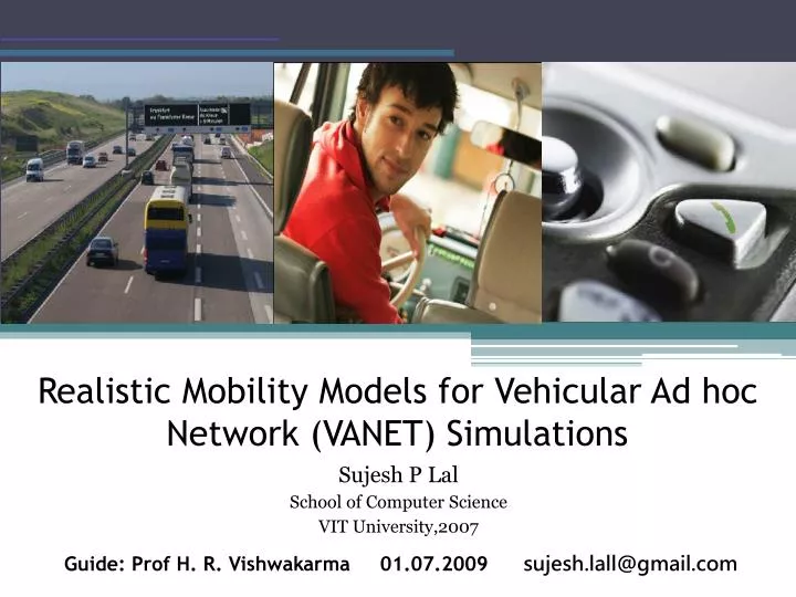 realistic mobility models for vehicular ad hoc network vanet simulations