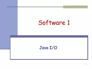 Software 1