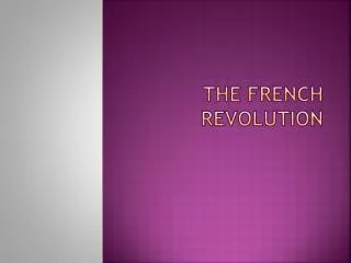 the french revolution