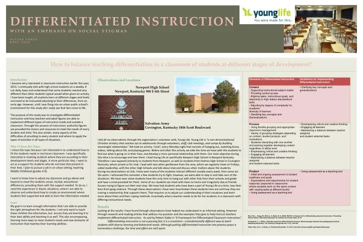 differentiated instruction with an emphasis on social stigmas alyssa erbes edst 2003