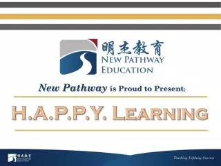 New Pathway is Proud to Present :