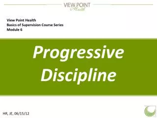 Progressive Discipline