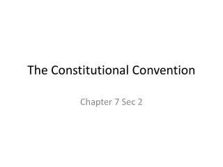 the constitutional convention