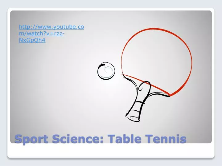sport science table tennis