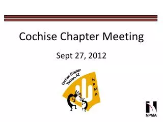 Cochise Chapter Meeting Sept 27, 2012