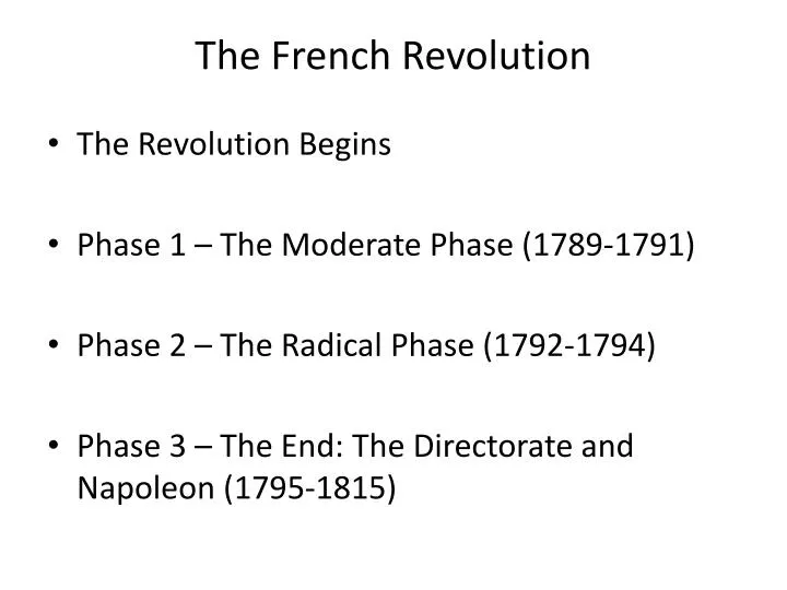 the f rench revolution