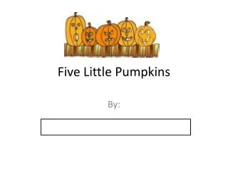 five little pumpkins