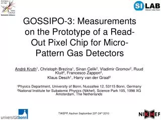 GOSSIPO-3: Measurements on the Prototype of a Read-Out Pixel Chip for Micro-Pattern Gas Detectors