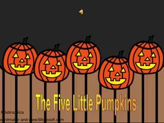 The Five Little Pumpkins