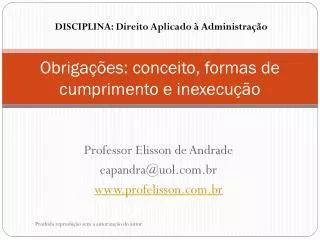 obriga es conceito formas de cumprimento e inexecu o