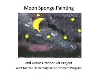 Moon Sponge Painting