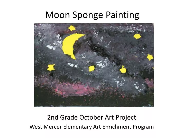 moon sponge painting