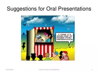 Suggestions for Oral Presentations