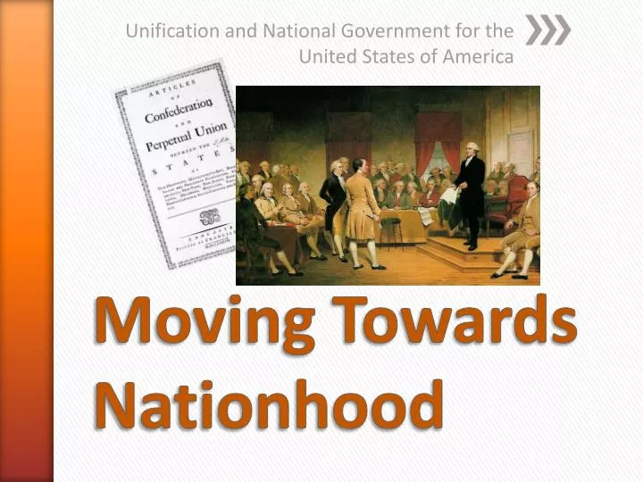 unification and national government for the united states of america