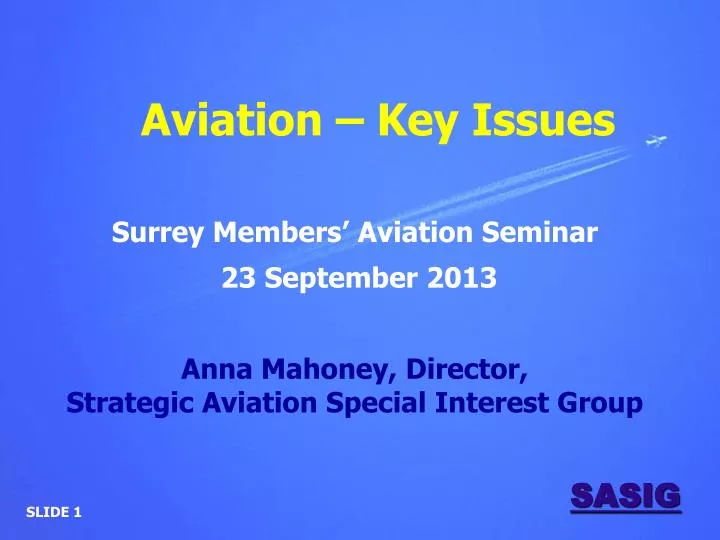 aviation key issues