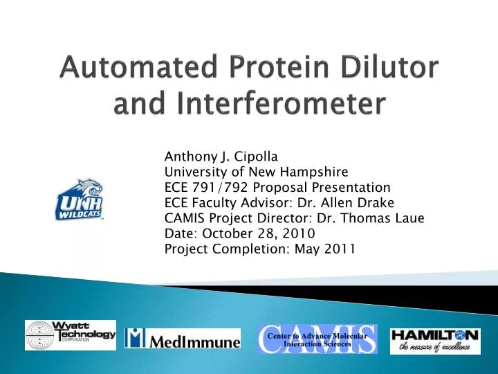 automated protein dilutor and interferometer