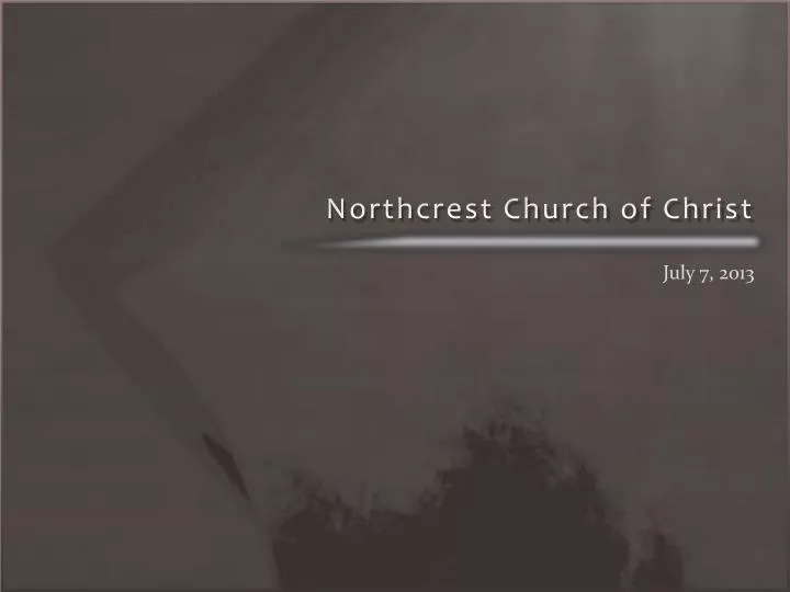 northcrest church of christ
