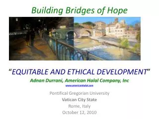 Building Bridges of Hope