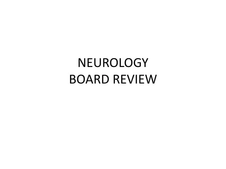 neurology board review