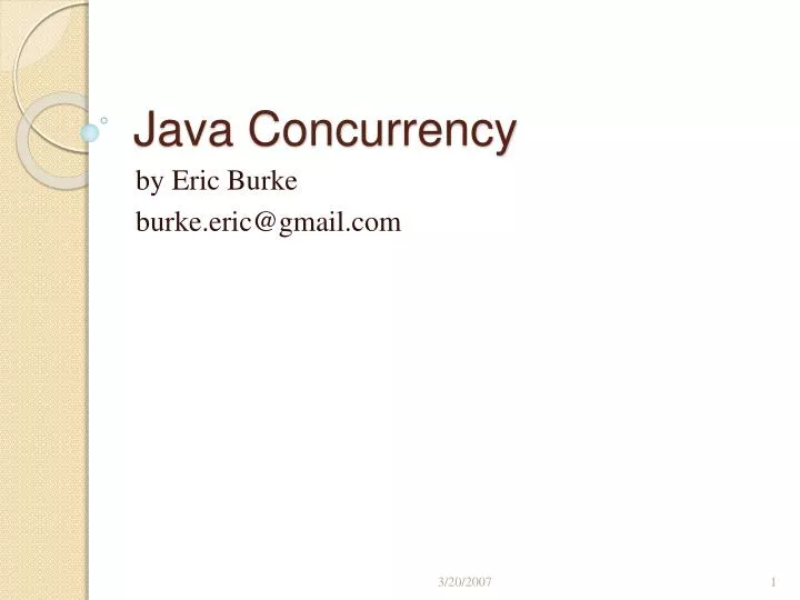 java concurrency