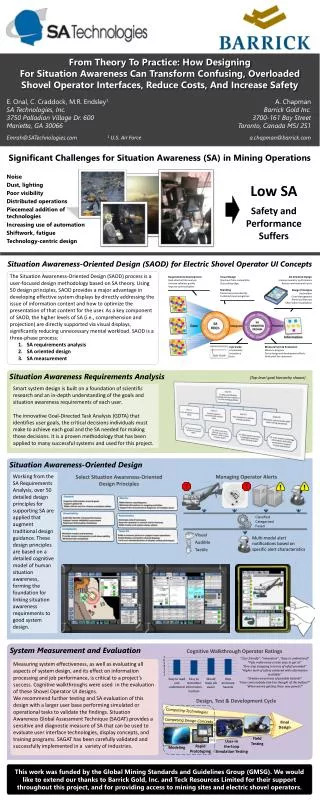 Situation Awareness Requirements Analysis