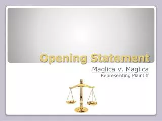 Opening Statement