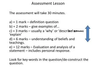 Assessment Lesson