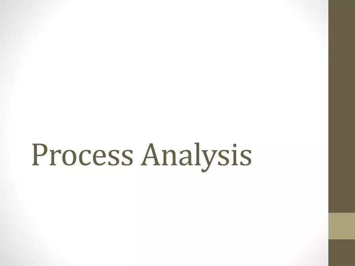 process analysis