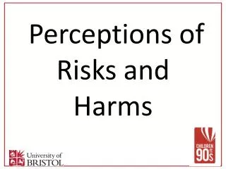 perceptions of risks and harms